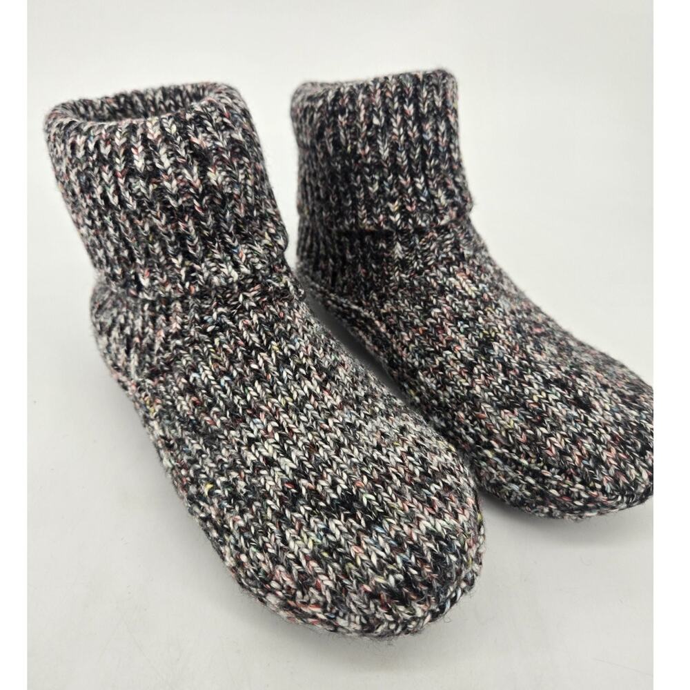 Bombas Sherpa Lined Gripper Bootie Black Slippers Women Sz Med M (US W 9-11.5) - Picture 3 of 11